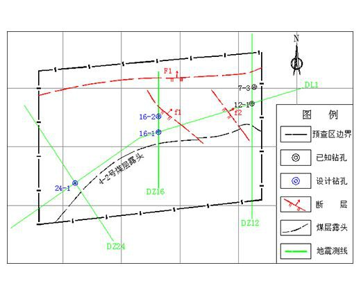 2D сейсмическая исследование для обследования угольных ресурсов